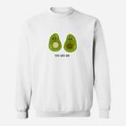 Avocado Liebe You And Me  Geschenk Idee Sweatshirt