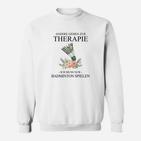 Badminton Therapie Herren Sweatshirt, Spruch Motiv Tee