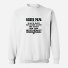 Bonus-Papa Dankeschön Sweatshirt, Lustiges Sprüche Tee