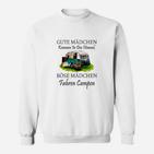 Camping Schlechte Mädchen Sweatshirt