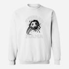 Fußball Farbspritzer Design Sweatshirt für Herren in Weiß