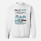 Hallo Papa Elefanten Familie Sweatshirt zum Vatertag, Witziges Design