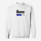 Hamburg Aufstieg Loading Grafik Sweatshirt - Herrenmode Weiß