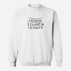 Herren Sweatshirt mit Ouija-Brett Design, Alphabet Motiv Tee