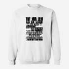 Herren Typografie Sweatshirt Stadtsilhouette, Schwarz-Weiß Design