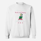 Hunde Camping Sweatshirt Lustiges Zeltlager Motiv mit Cartoon-Hund