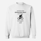 Ich Bin Ein Einfacher Frau Radfahren Sweatshirt