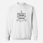 Ich brauche keine Therapie, Usedom Sweatshirt, Lustiges Urlaubs-Outfit