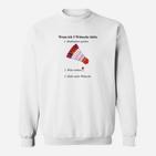 Lustiges Badminton Wunschliste Sweatshirt für Spieler & Fans