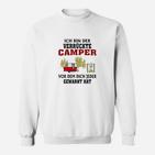 Lustiges Camping Sweatshirt: Verrückter Camper Warnung Spruch
