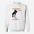 Lustiges Schäferhund-Chaos Sweatshirt für Hundefreunde, Witziges Hundemotiv Tee