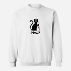 Schwarze Katze Halloween Outift Sweatshirt