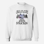 Strick-Motiv Sweatshirt für Beste Strickerinnen, Lustiges Damen Tee