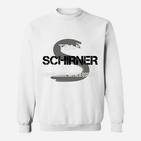 Team Schreiner Motto Sweatshirt, Handwerker Slogan in Weiß
