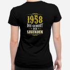 1958 Geburtsjahr Legenden Deutsche Deutschland Frauen T-Shirt