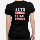 Auto Cross Racing Herren Frauen Tshirt, Motorsport Schwarz Tee
