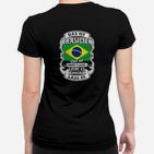 Brasilien Motiv Schwarzes Frauen Tshirt: Liebe es oder Lass es Deutscher Spruch