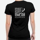 Humorvolles Omi Anruf-Statement Frauen Tshirt, Schwarz für Großmütter