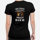 Ich bin der Sturm - Bring Bier Schwarzes Fun-Frauen Tshirt mit Spruch