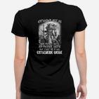 Krieger-Slogan Schwarzes Frauen Tshirt, Motivierendes Design
