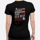 Lustiges Motorradfahrer-Fußball-Frauen Tshirt mit Spruch für Fans