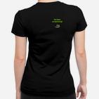 Schwarzes Frauen Tshirt Ich helfe am Computer, Lustiges IT-Support Frauen Tshirt