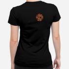 Schwarzes Herren-Frauen Tshirt, Rundes Logo, Modisches Design