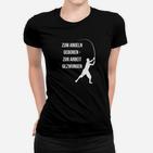 Angler-Humor Frauen Tshirt Zum Angeln Geboren, Zur Arbeit Gezwungen, Lustiges Anglerhemd