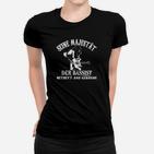 Bassist Majesty Entrance Schwarzes Frauen Tshirt, Einzigartiges Musiker-Design