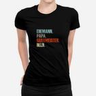 Ehemann Papa Grillmeister Held Frauen Tshirt, Herren Frauen Tshirt mit Spruch