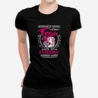 Februar Geborene Frau Frauen Tshirt, Schwarzes Slogan Tee