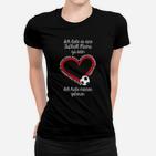 Fußball Mama Frauen Tshirt Schwarz, Muttertag Aufdruck Hemd
