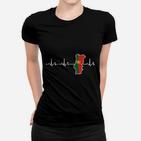 Herzschlag Italien Motiv Frauen Tshirt, Stilvolles Italien-Fan Tee