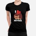Ich Liebe Mettigel I Love Mett Frauen T-Shirt