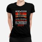 Lustige Norwegen-Flagge Hochseangeln F Frauen T-Shirt