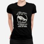 Mama und Sohn Herz an Herz Frauen Tshirt, Liebevolles Design für Mütter