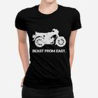Motorrad-Design Beast from East Frauen Tshirt, Stilvolles Biker-Schwarz