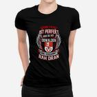 Obwaldener Frauen Frauen Tshirt: Fast Perfekt Spruch, Schwarzes Tee