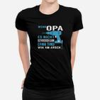 Optimized Opa Frauen Tshirt mit Bohrmaschinen Motiv, Lustiges Heimwerker Frauen Tshirt