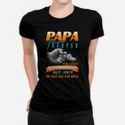Papa & Tochter Hand in Hand Frauen Tshirt, Herz & Seele Design