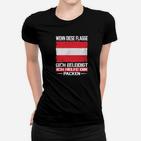 Schwarz-Rot-Gold Statement Frauen Tshirt, Patriotisches Design Hilfe beim Packen