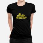 Schwarzes Frauen Tshirt Der hat schon Gelb! Lustiges Fußball Fan-Frauen Tshirt