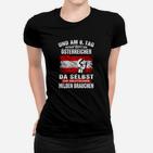 Schwarzes Frauen Tshirt mit Österreich-Spruch, Humorvolles Design