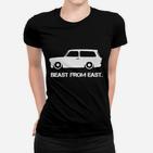 Vintage Auto Beast From East Grafik-Frauen Tshirt für Autofans