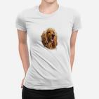 Golden Retriever Herren Frauen Tshirt in Weiß, Lustiges Hunde Motiv