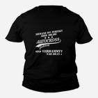 Autocross Fan Kinder Tshirt Schwarz mit Spruch, Nahe Perfektion Tee