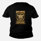 Biker Kinder Tshirt Schwarz, Spruch Familie Pistole Motorrad