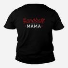 Handball Mama Kinder Tshirt für Damen, Schwarzes mit Stern-Motiv