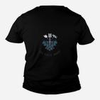 Herren Kinder Tshirt mit Adler-Emblem & Motto, Schwarzes Design