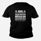 Mama Ein Feuerwehrmanne Kinder T-Shirt